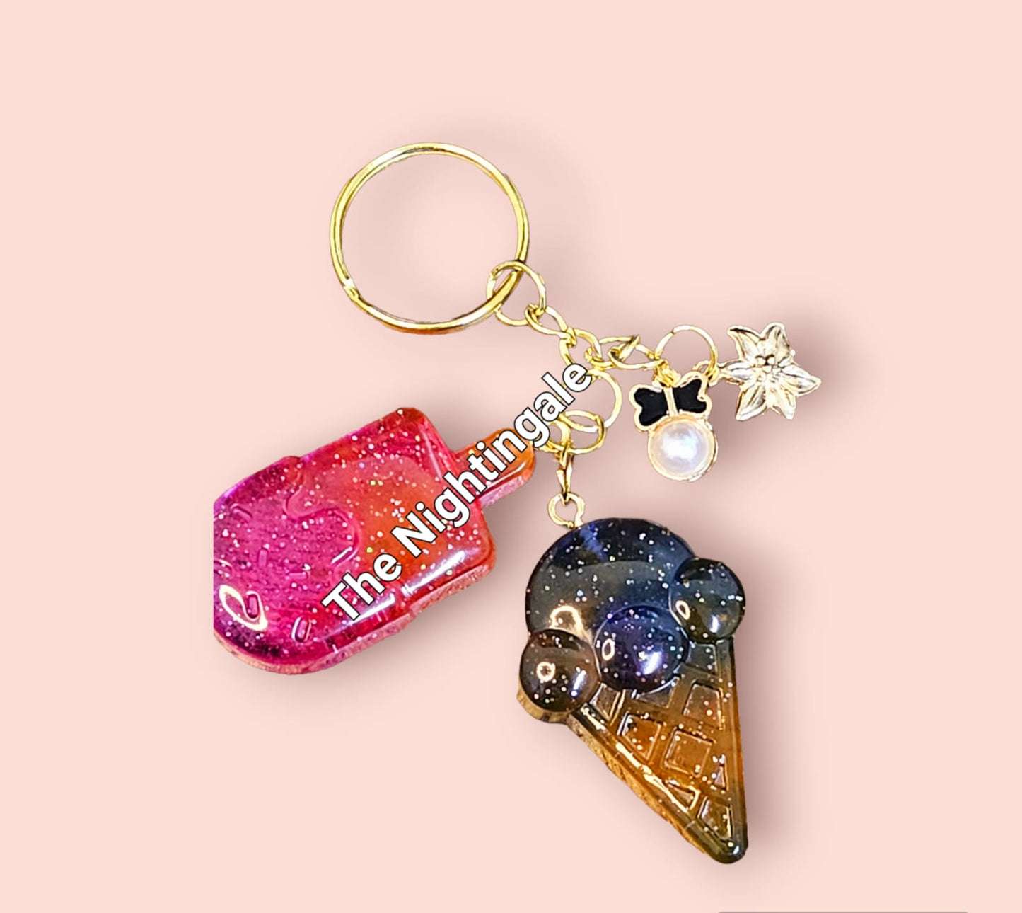 Resin keychain/icecream